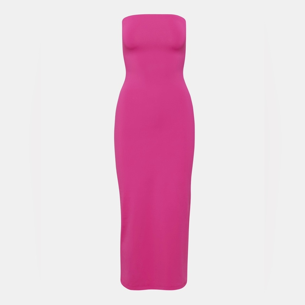 Aritzia Original Contour Maxi Pink Tube Dress